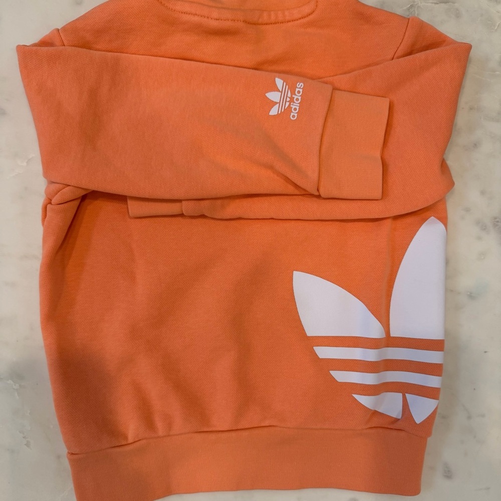 Adidas Kids Orange Sweatshirt - Picture 2 of 3